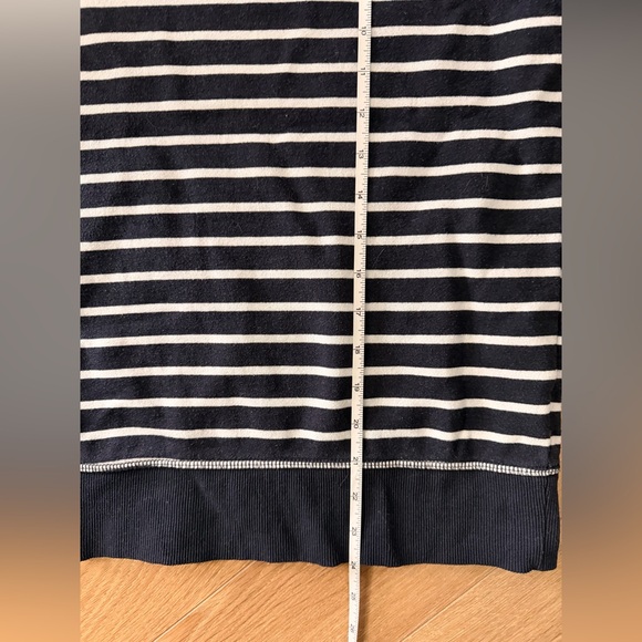 Amazon Essentials Women's Long Sleeve Striped Top - Navy and White - Picture 8 of 8